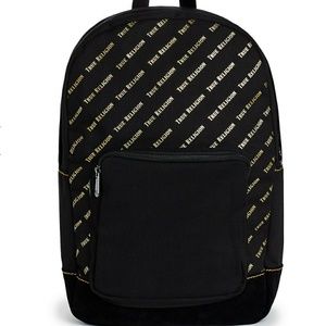 black true religion backpack